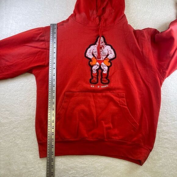 Nintendo Mike Tyson’s Punch-Out Medium Red Hoodie Soda Popinski Vodka Drunkenski - Picture 4 of 15